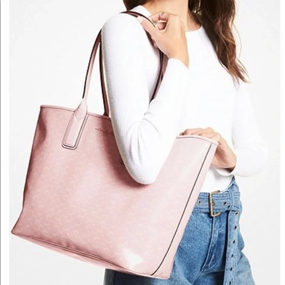 NWT Womens Light Pink Michael kors tote bag Large Purse - Picture 4 of 4